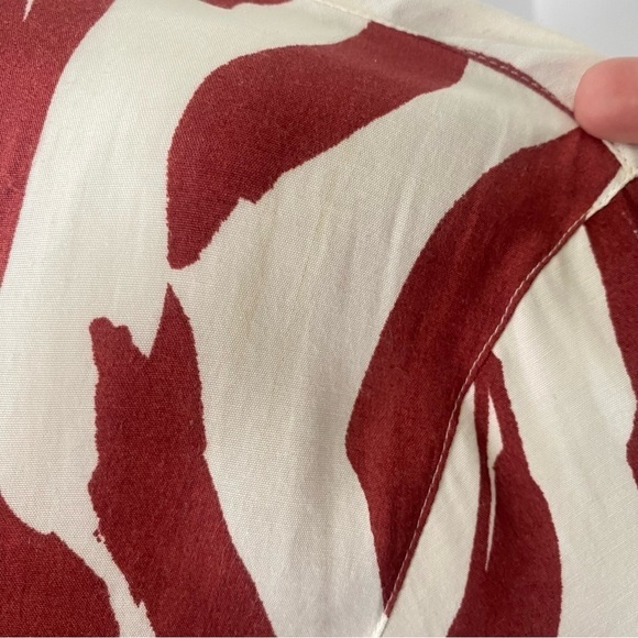 ANINE BING Benji Zebra Print Button Down Short Sleeve Top XS - Picture 7 of 11